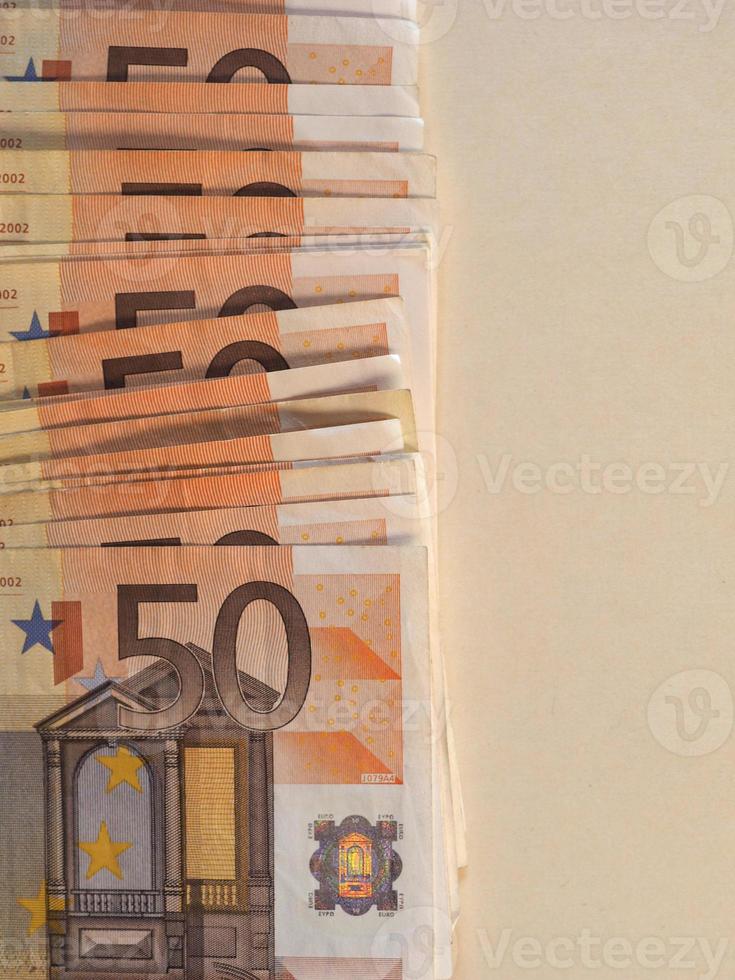 Euro EUR notes, European Union EU with copy space photo