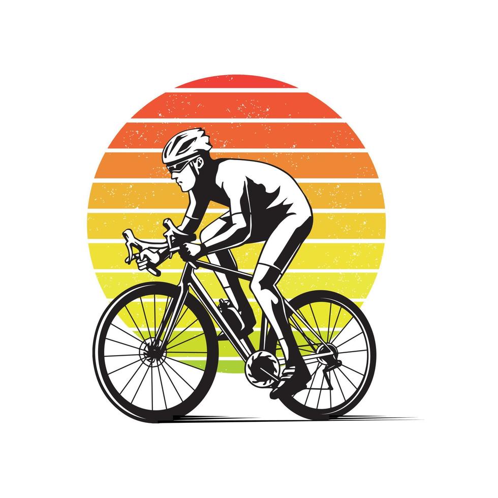 ilustración de deportes de bicicleta vector