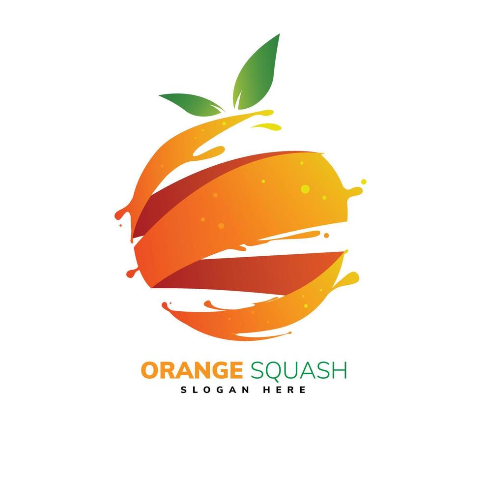 fruit logo template design vector