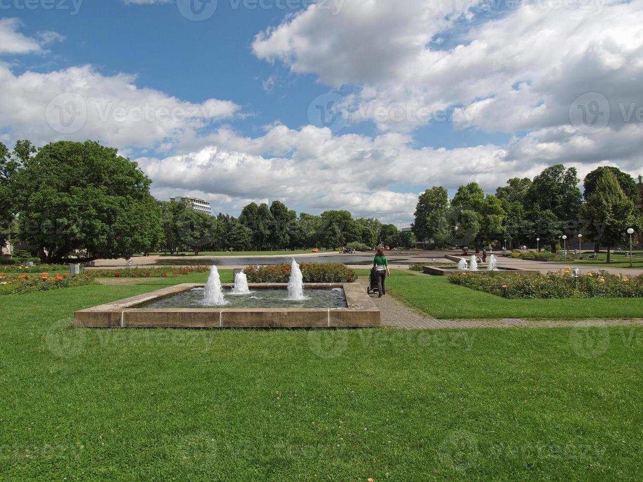 Gardens in Stuttgart, Germany photo