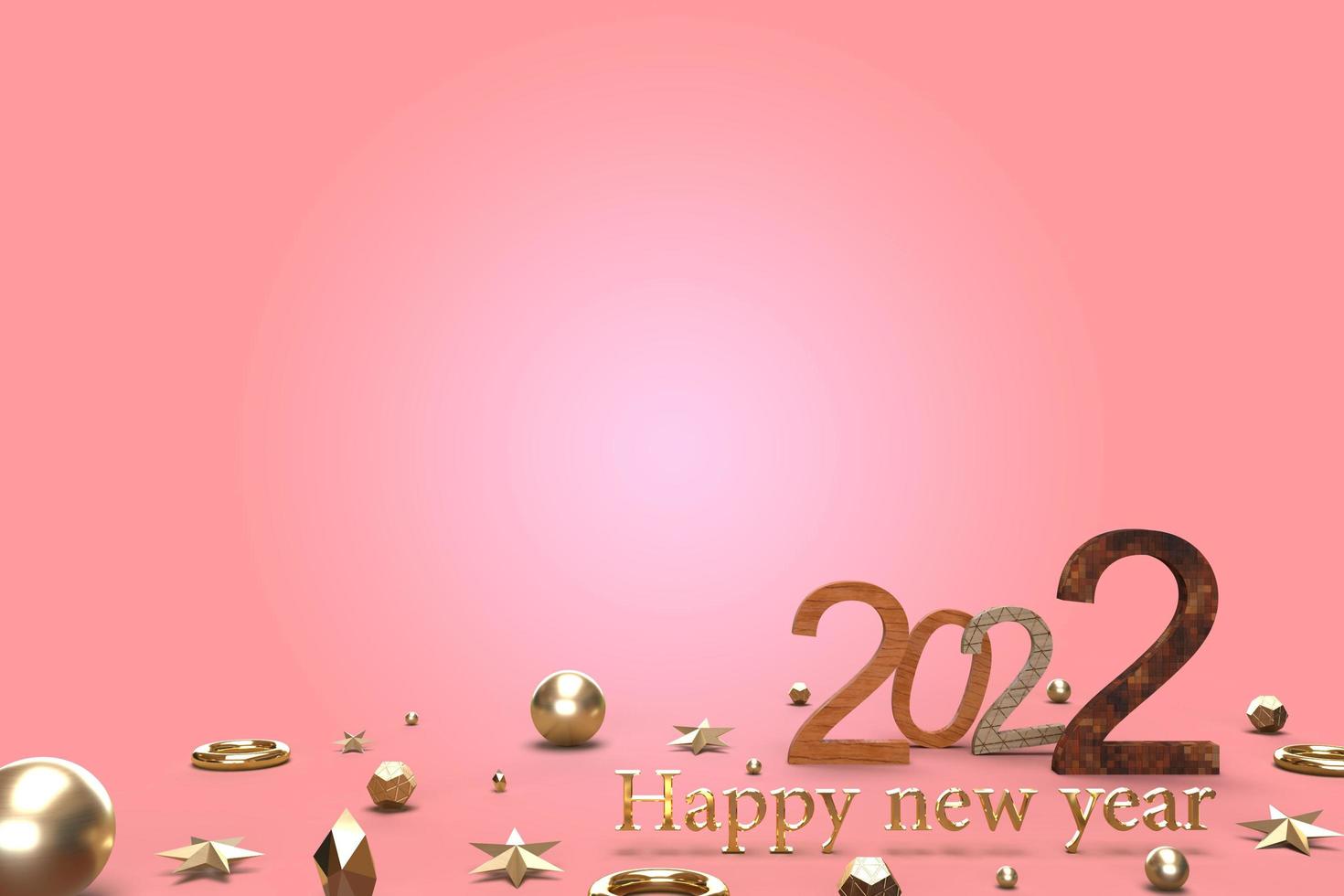 Happy new year 2022 poster. 3d illustration 3d rendering. year 2022 poster. 2022 post. new year background. photo
