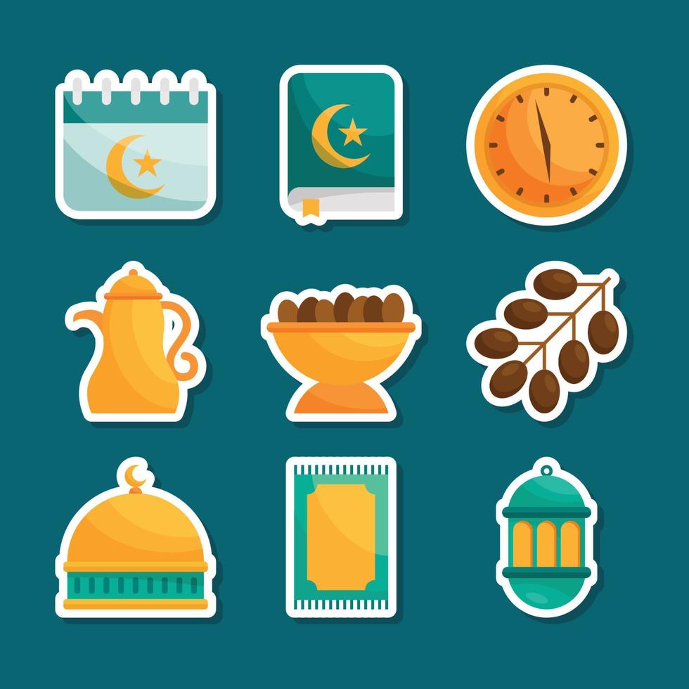 Ramadhan Iftar Vector Sticker