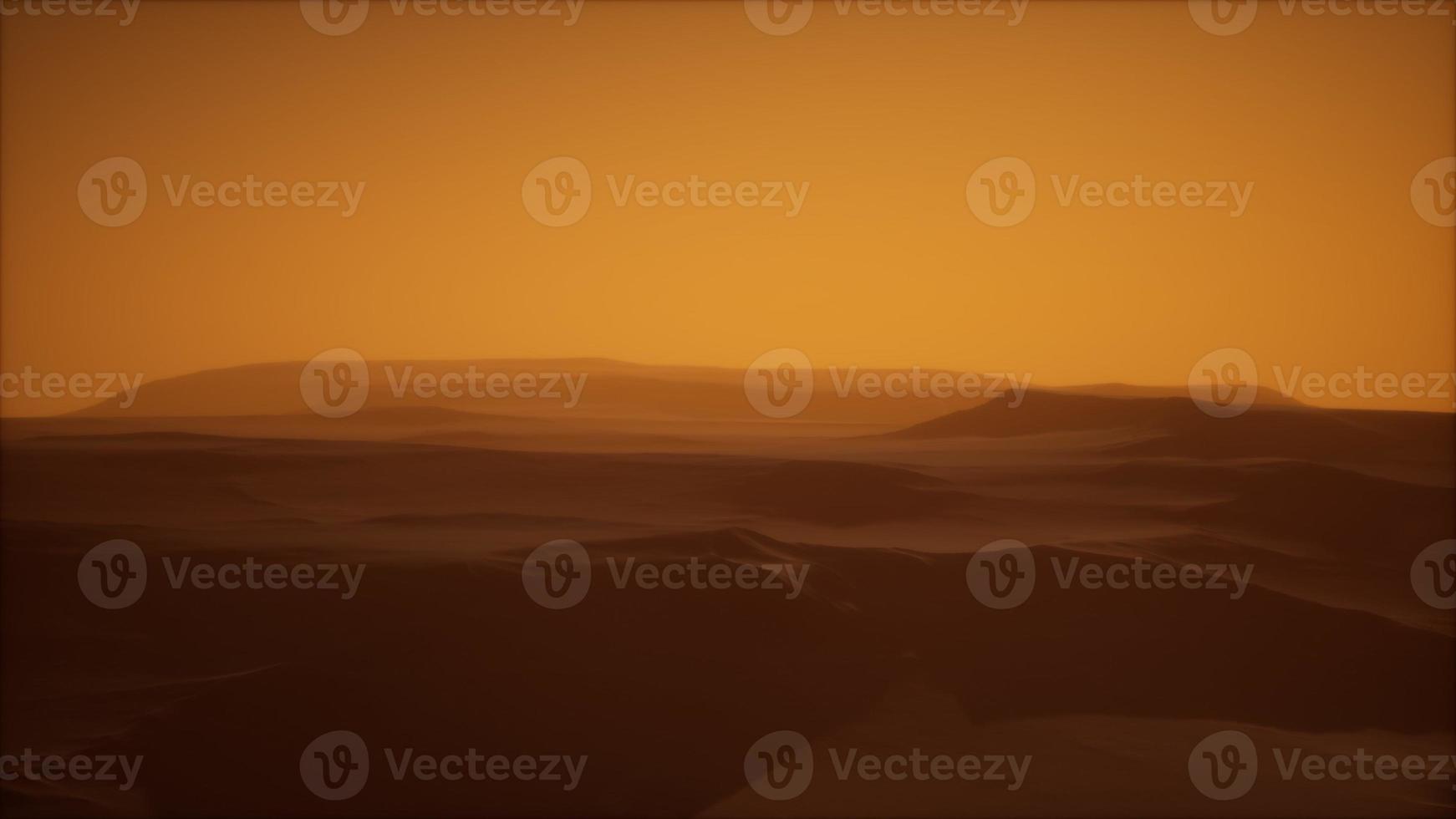 desert storm in sand desert photo