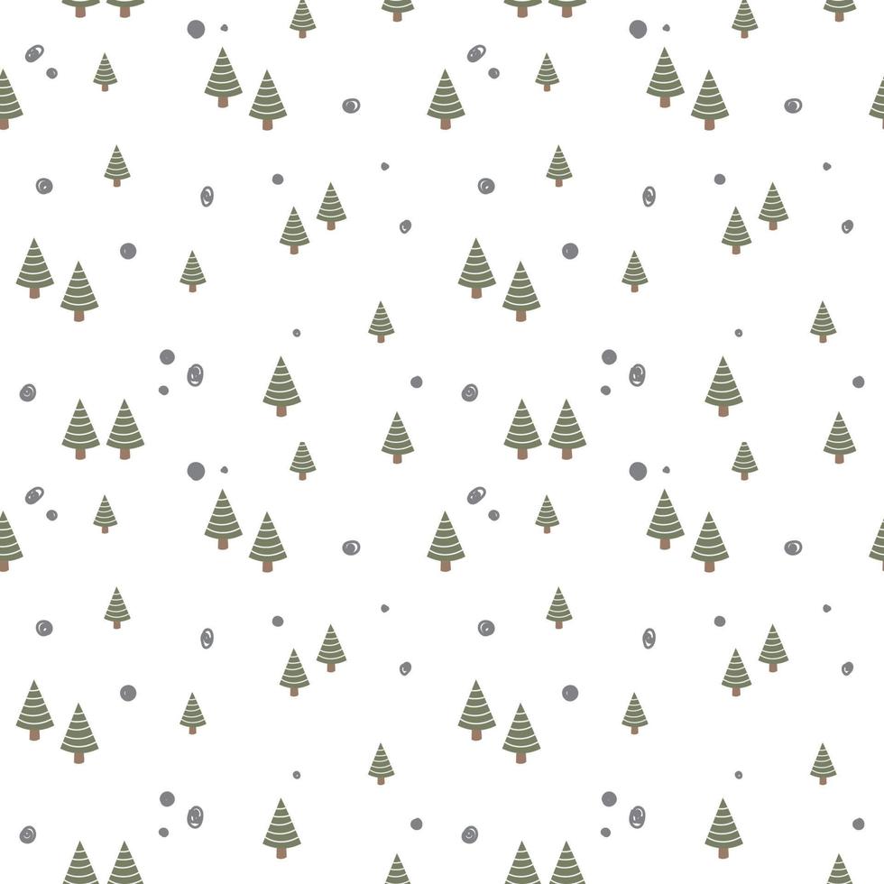 Simple Tree seamless pattern in organic style 5765468 Vector Art at ...