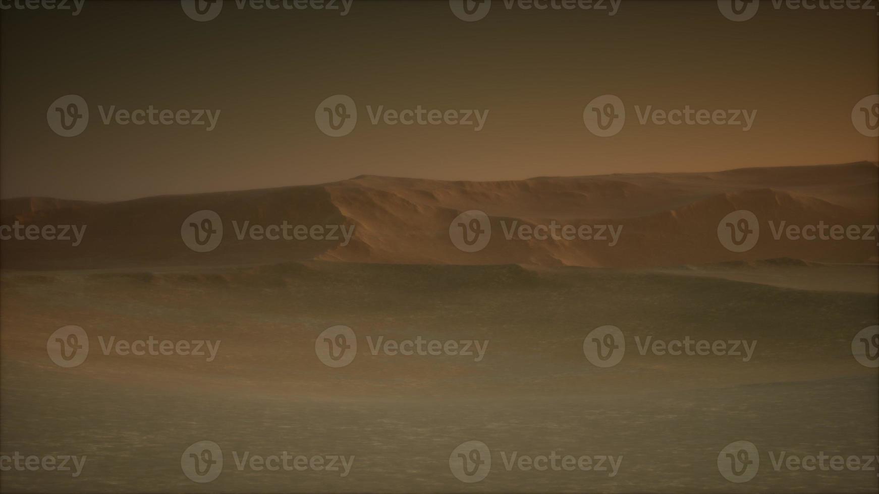 desert storm in sand desert photo