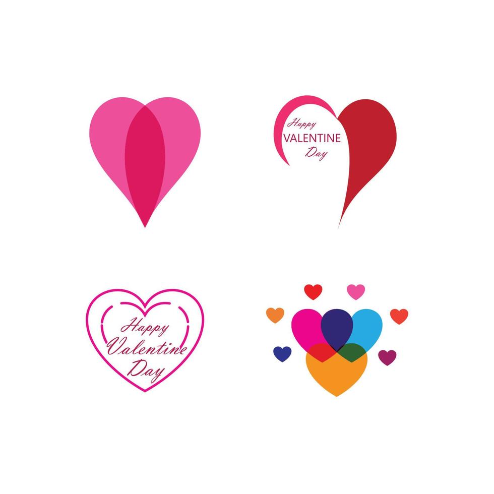 Valentines day logo vector