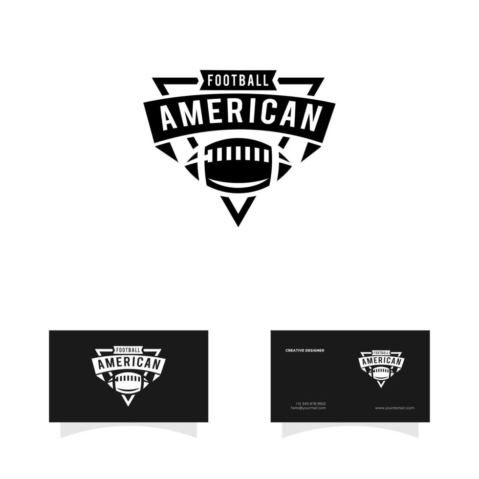 American Football league logo sport vector