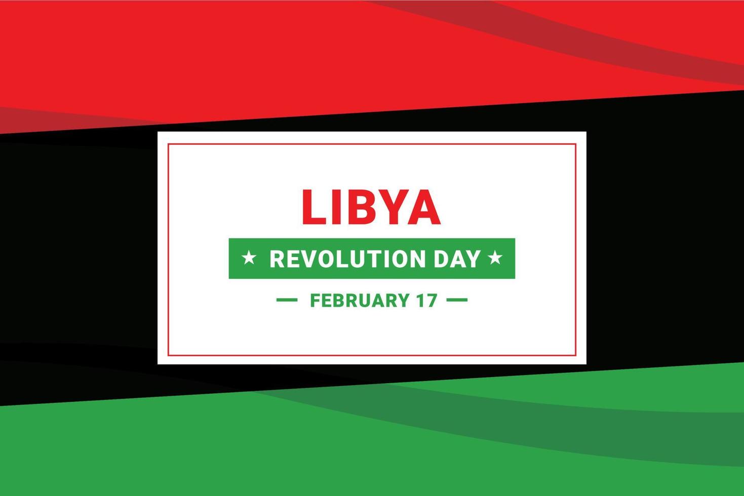 Libya Revolution Day vector