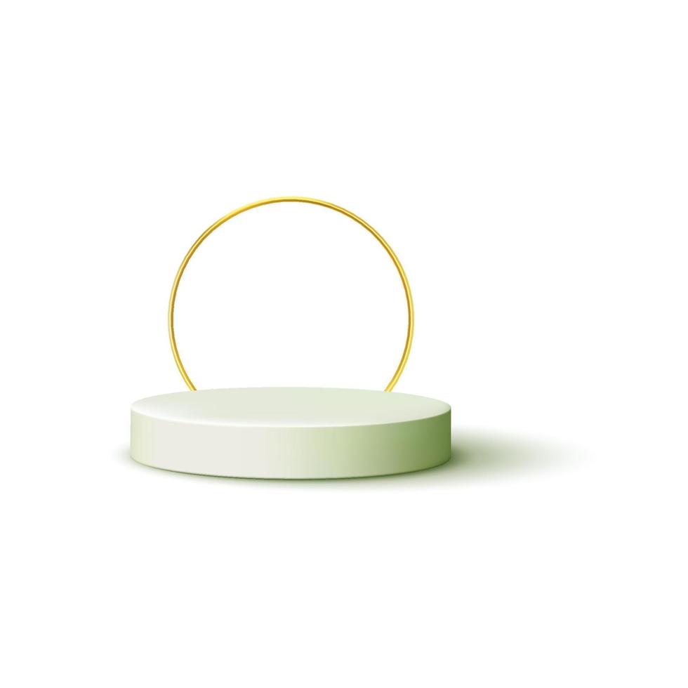 3d Product stand and background free vector
