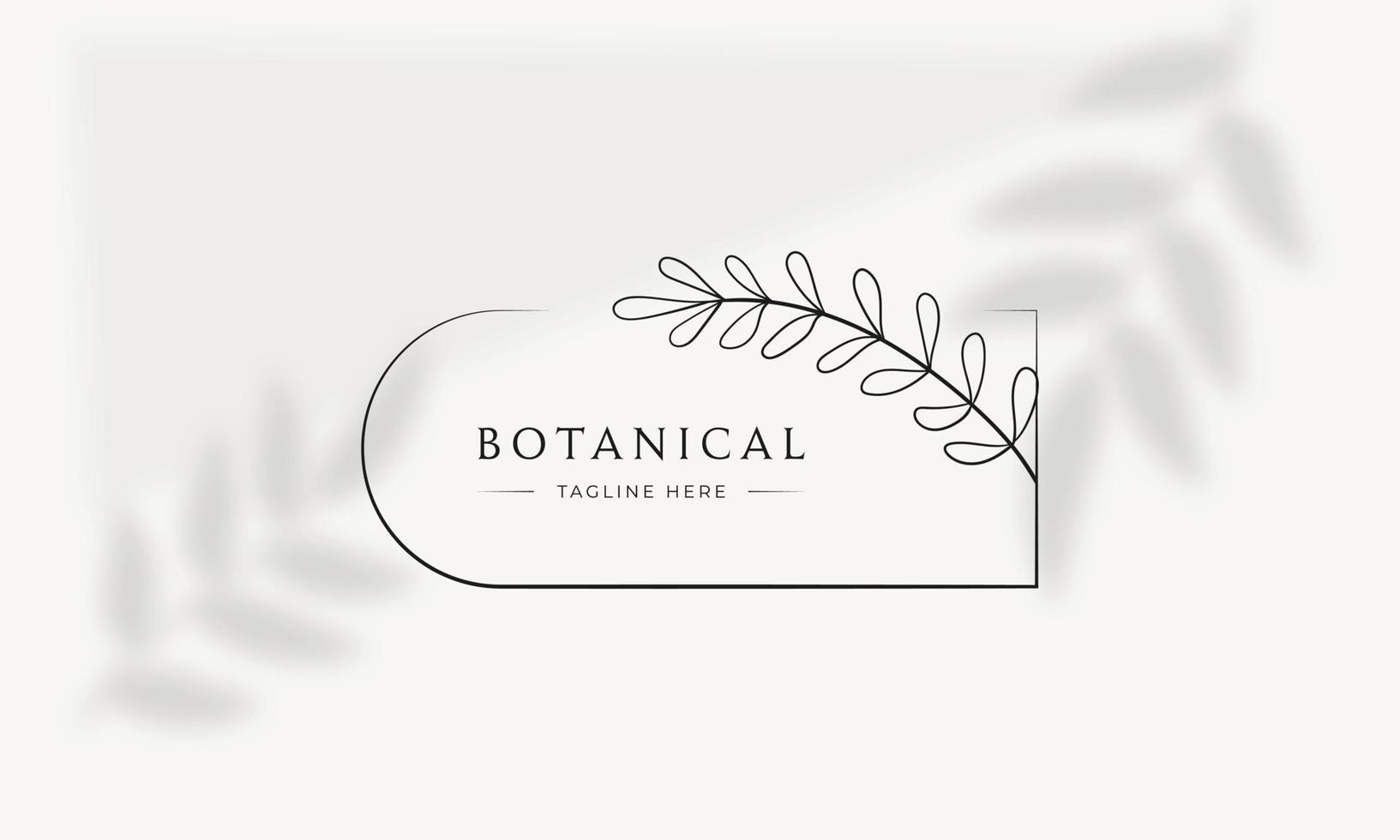 Botanical Floral element Hand Drawn Logo with Wild Flower and Leaves. Logo for spa and beauty salon, boutique, organic shop, wedding, floral designer, interior, photography, cosmetic. vector