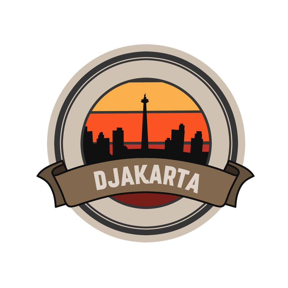 illustration vector graphic of monument national,Jakarta,Design suitable for print,background,etc.