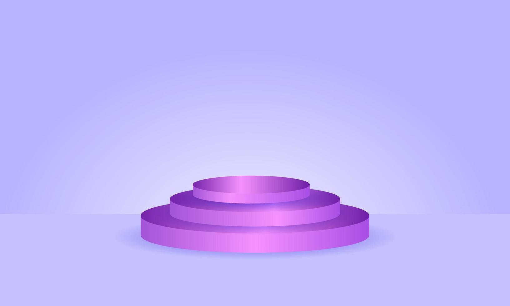 creative 3d illustration purple podium background geometric vector