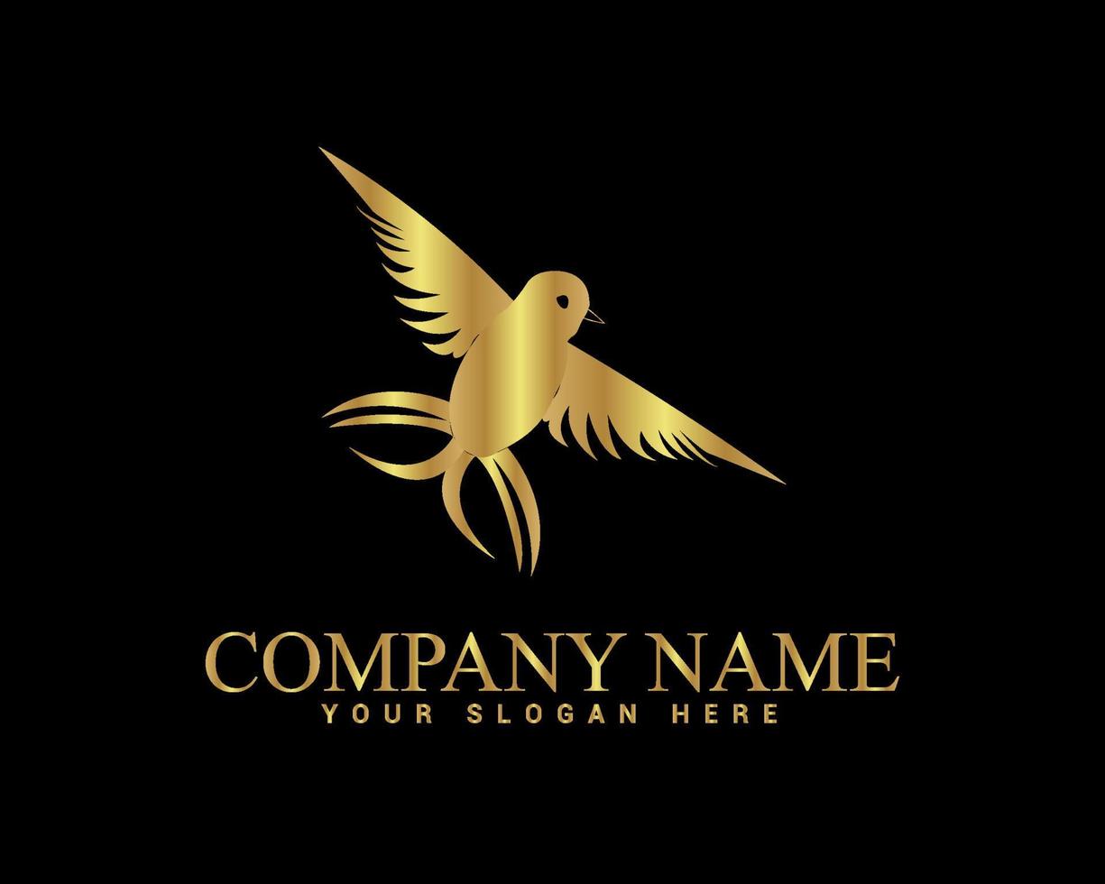 Birds and luxury logo template  Vector