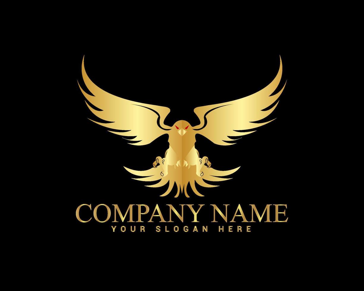 Birds and luxury eagle logo template Vector