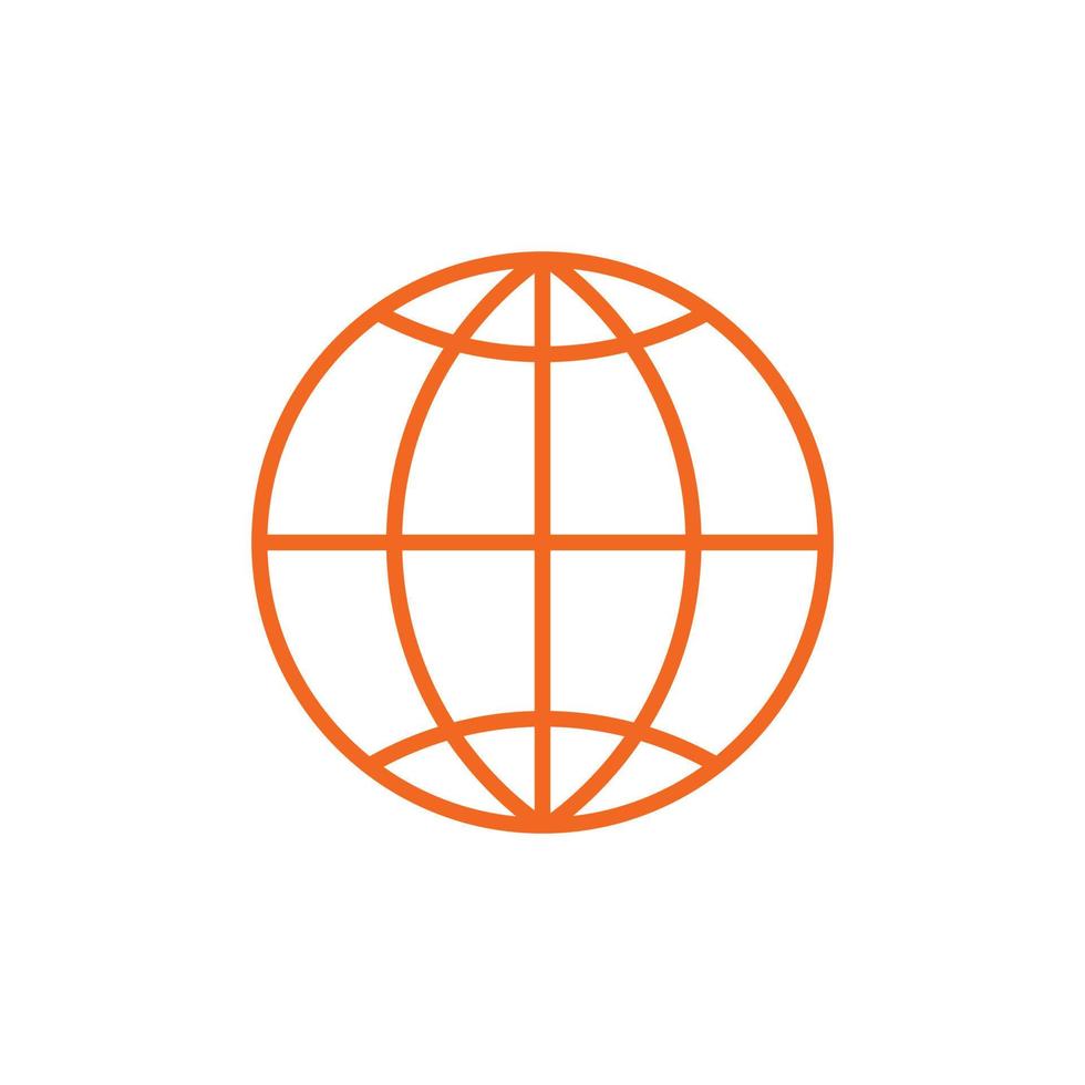Global icon sign vector template