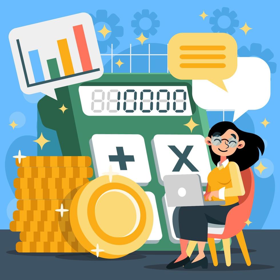 Financial Management Job vector