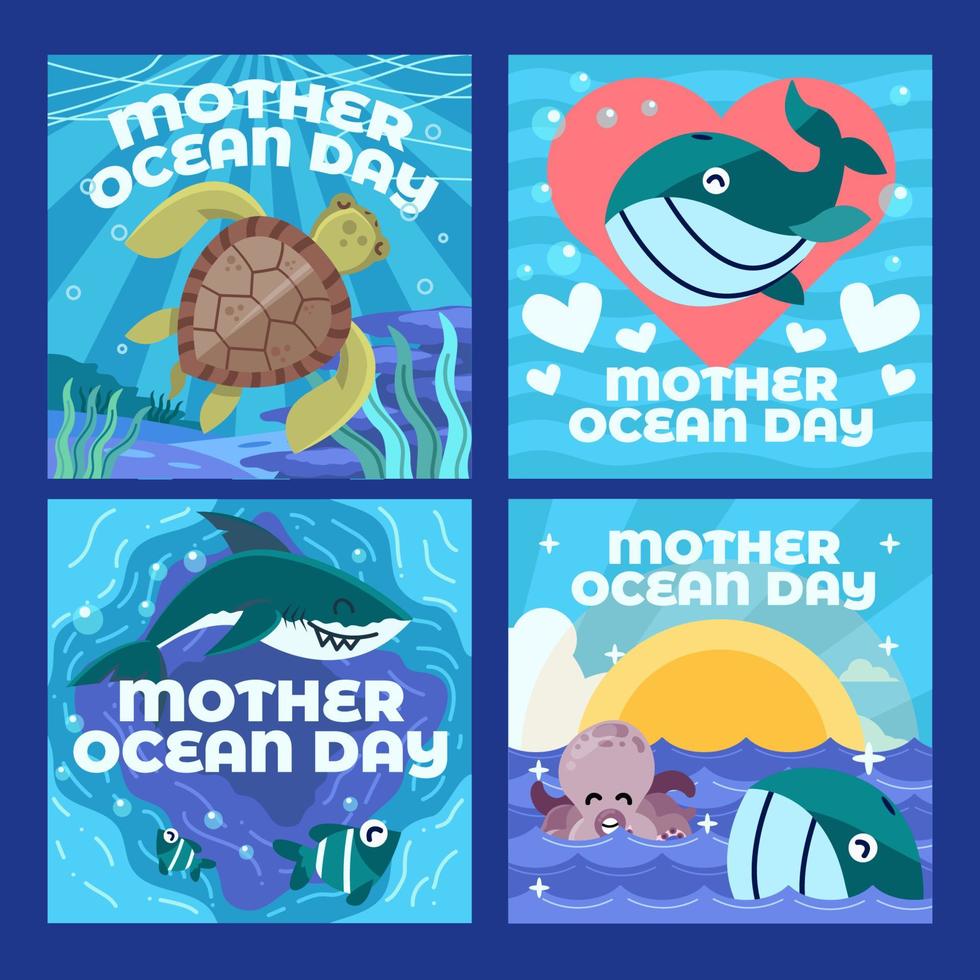 Natural Habitat of Mother Ocean vector