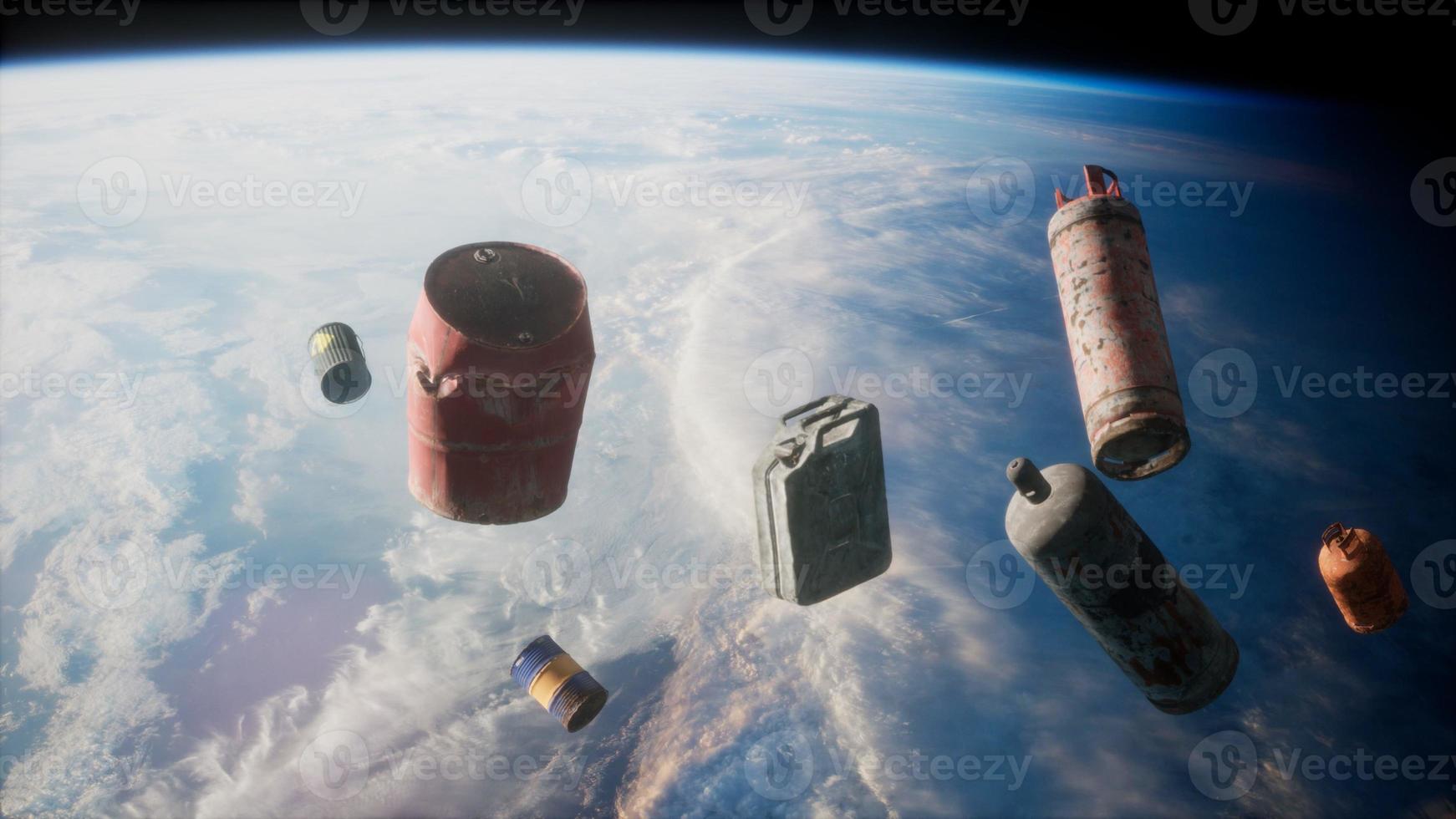 pollution of the atmosphere of the planet Earth and space photo