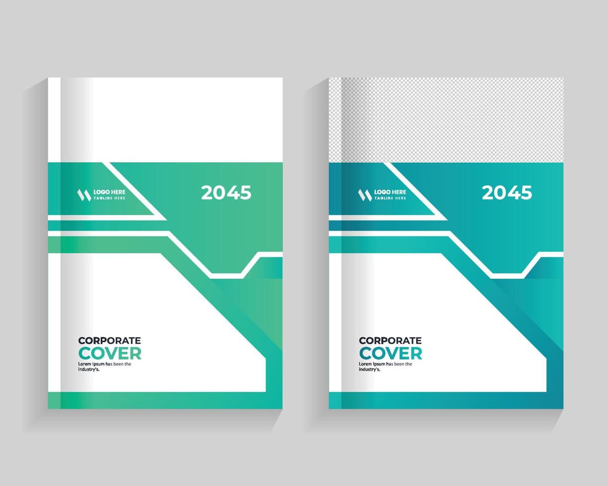 book cover geometric design vector, graphic gradient circle shape cover design, modern graphic layout cover, and report business flyers poster brochure cover template vector
