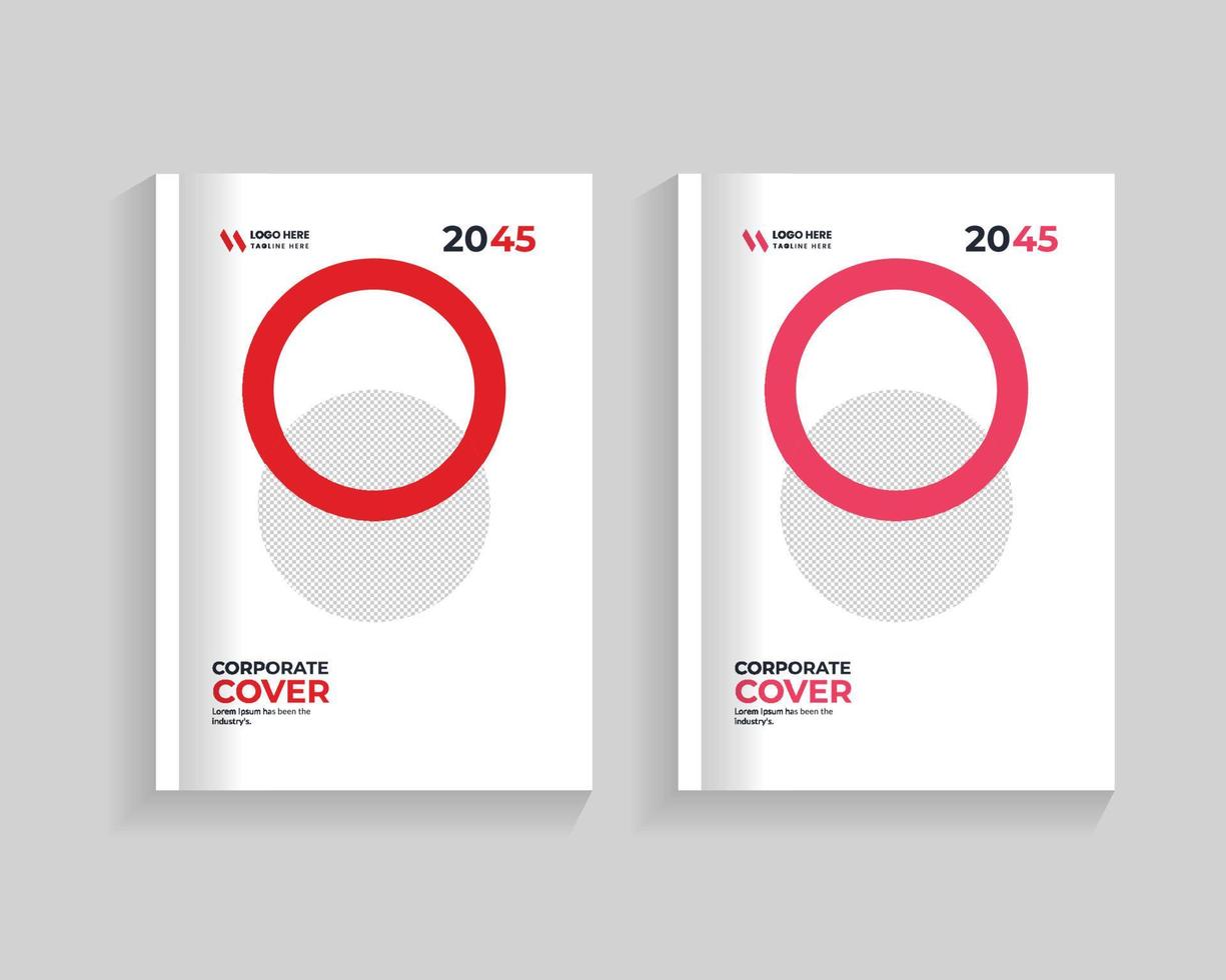 book cover geometric design vector, graphic gradient circle shape cover design, modern graphic layout cover, and report business flyers poster brochure cover template vector