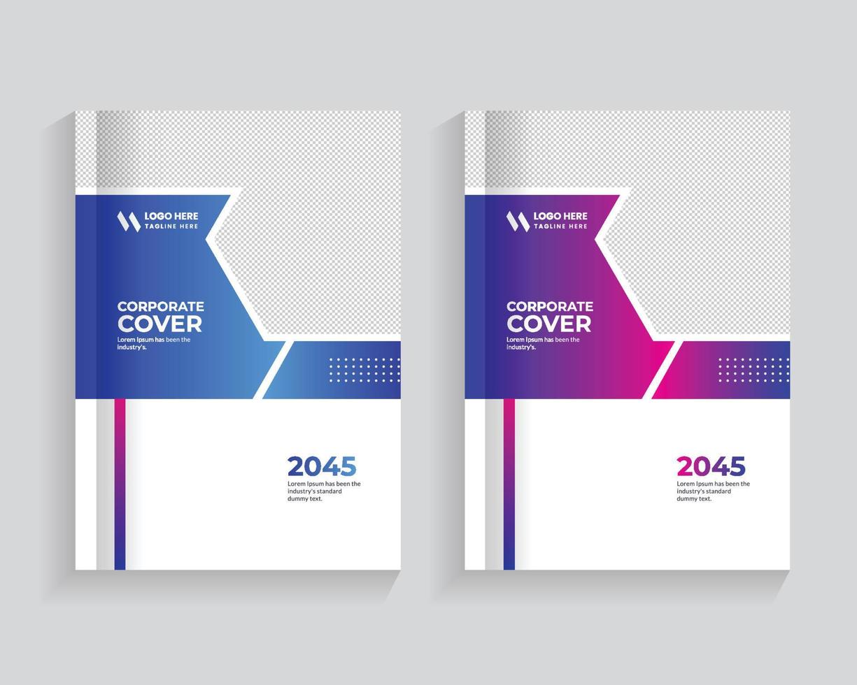 book cover geometric design vector, graphic gradient circle shape cover design, modern graphic layout cover, and report business flyers poster brochure cover template vector