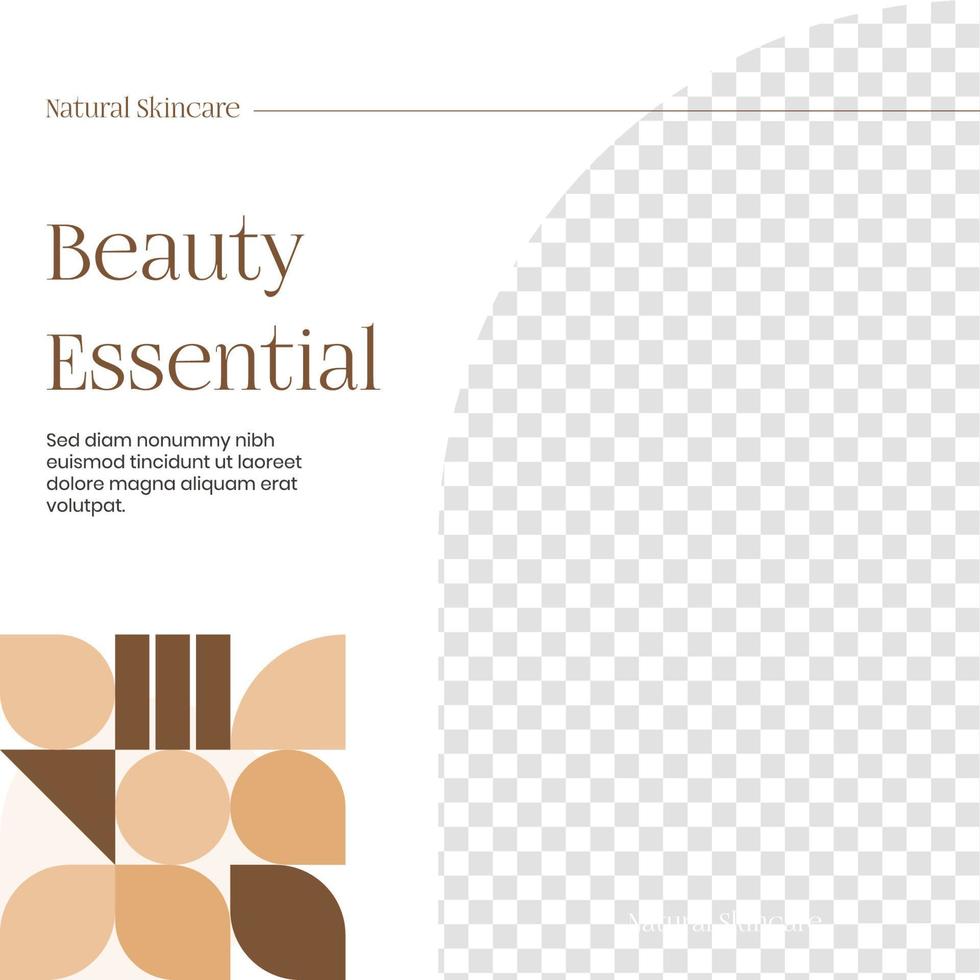 Essential Cosmetic Social Media Template vector