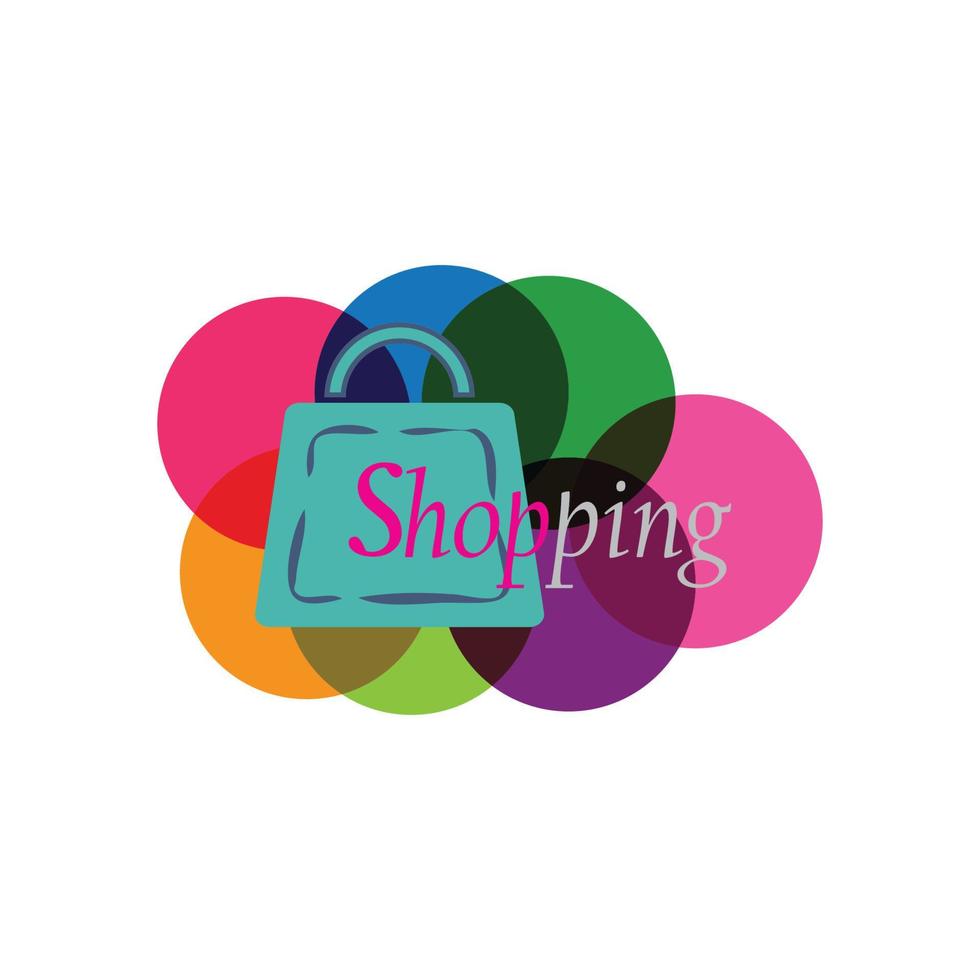 Bag shopping market business vector