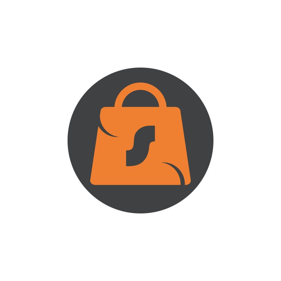 Bag shopping market business vector