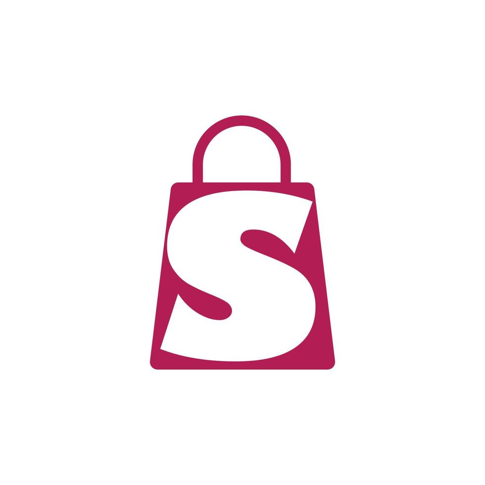 Bag shopping market business vector