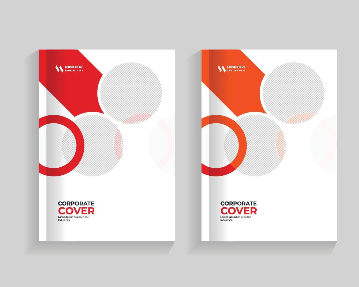book cover geometric design vector, graphic gradient circle shape cover design, modern graphic layout cover, and report business flyers poster brochure cover template vector