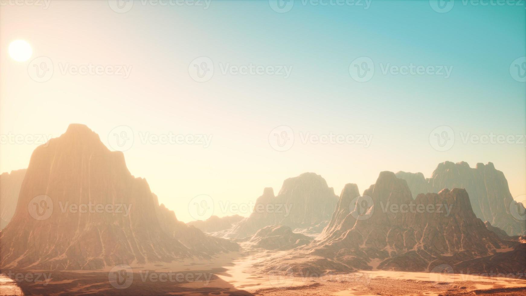 An aerial drone shot of the red rocks canyon photo