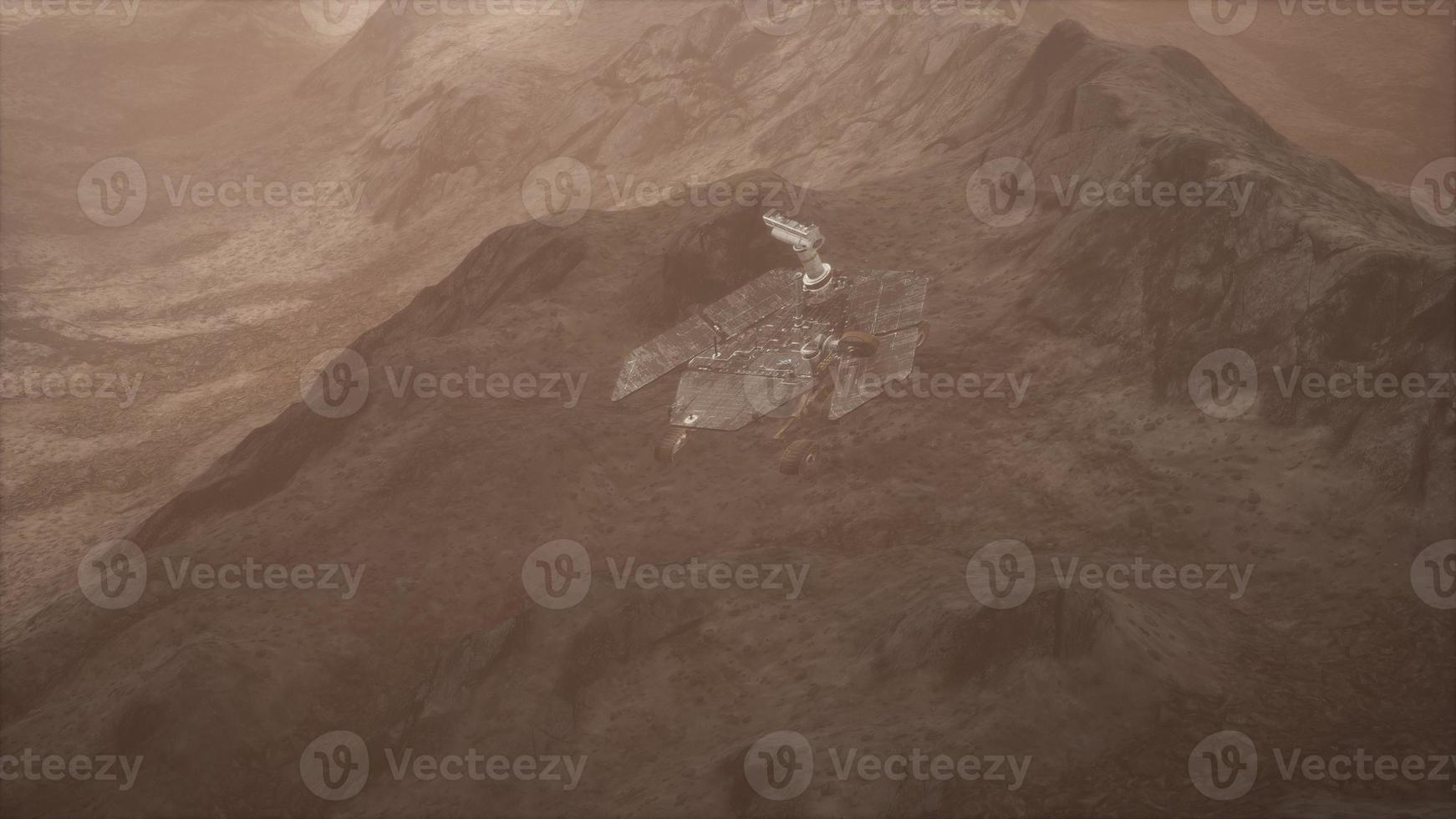 Opportunity Mars exploring the surface of red planet photo