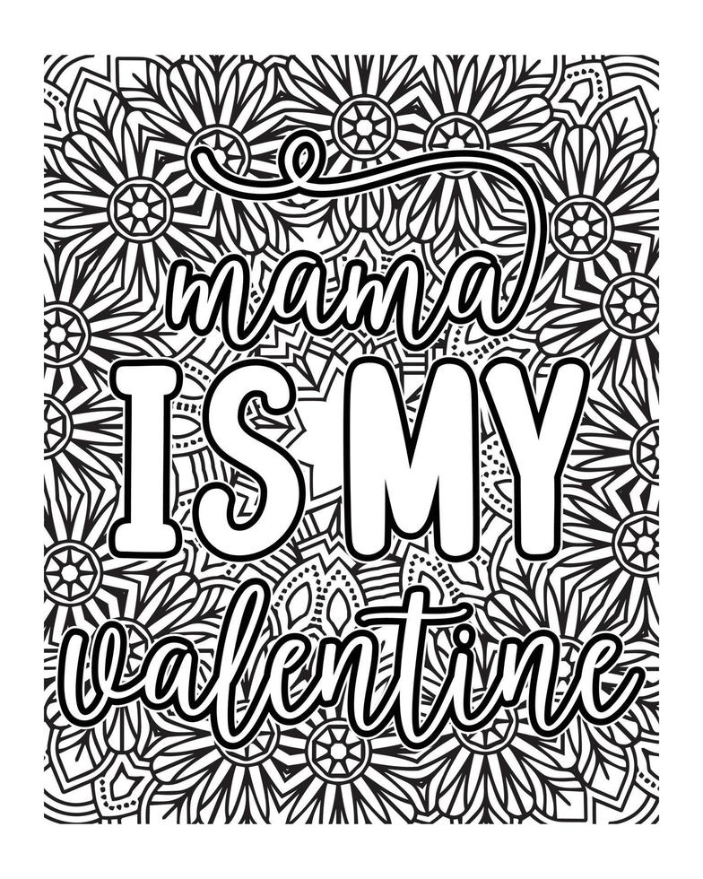 Positive Quotes lettering colorless design. Motivational Quotes coloring page design. coloring page design vector