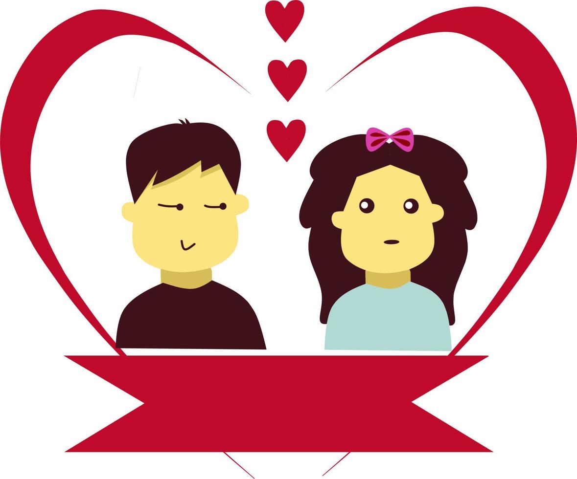 vector caricature minimalist faceless couple