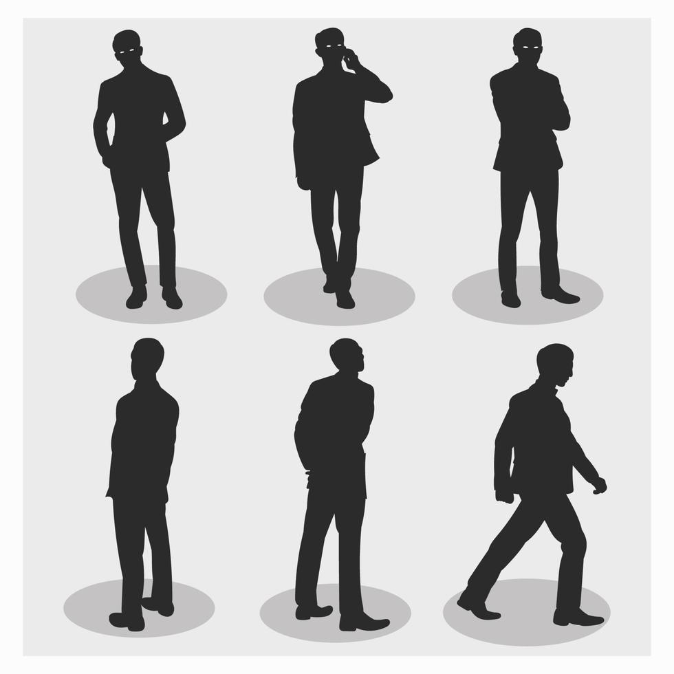 Businessman silhouette vector