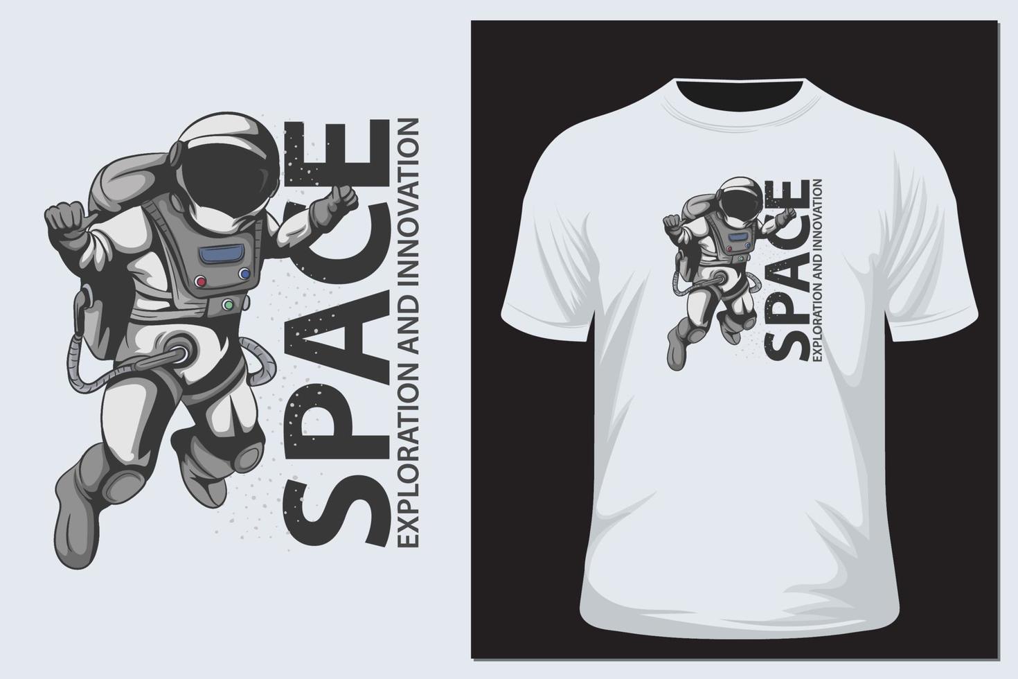 Space Astronaut for t shirt vector