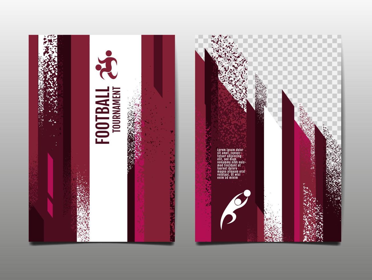Layout template design, football, soccer, sport background vector
