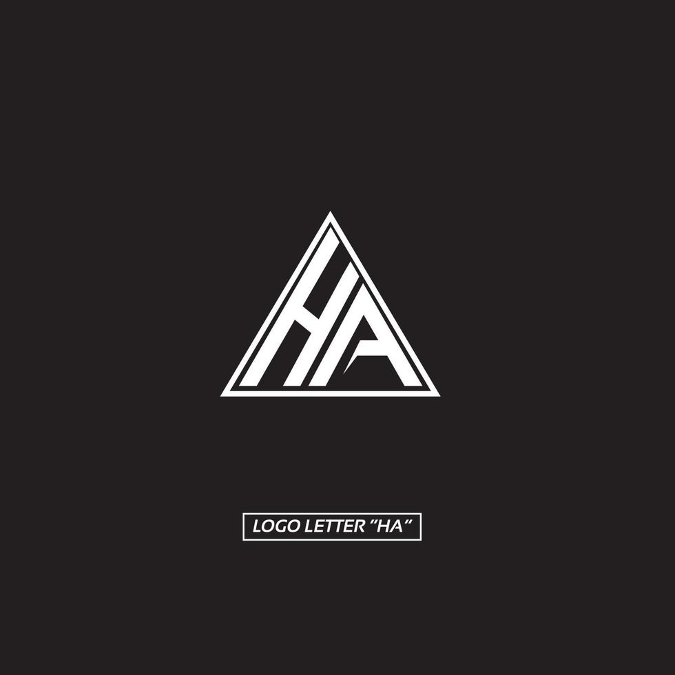 logo letter HA simple elegant,logo HA ,logo desain HA vector