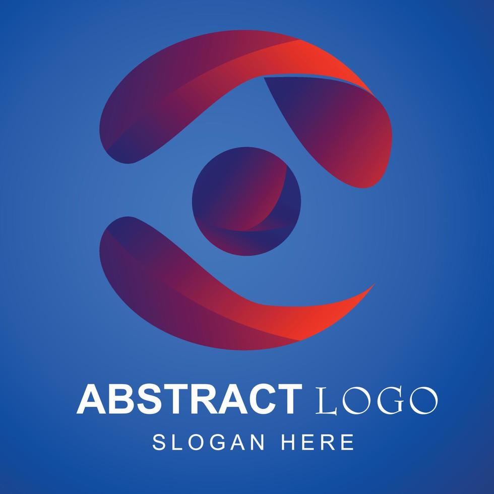 logo degradado minimalis para marca y empresa comercial vector