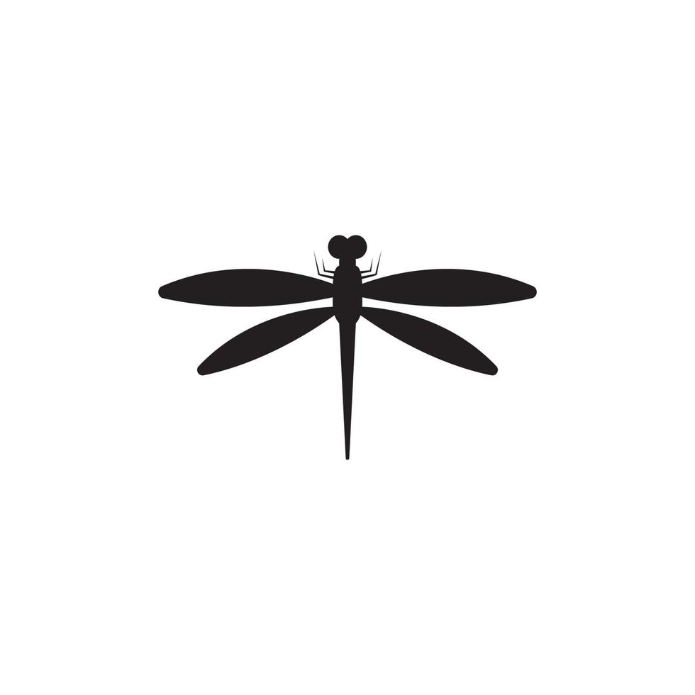 Dragonfly illustration icon design template vector