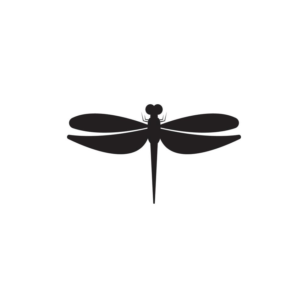 Dragonfly illustration icon design template vector