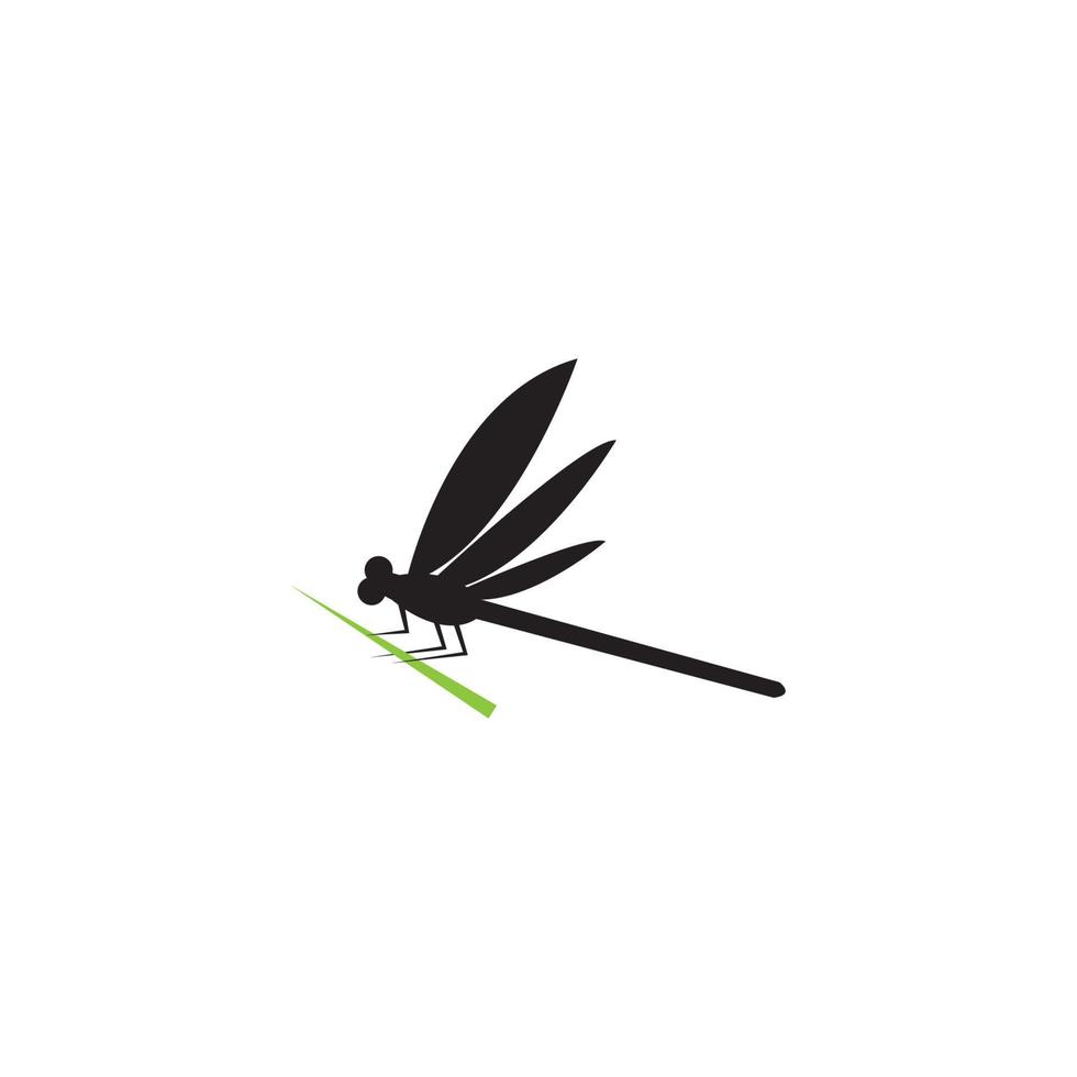 Dragonfly illustration icon design template vector