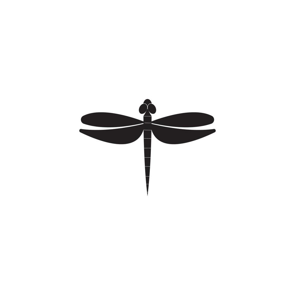 Dragonfly illustration icon design template vector