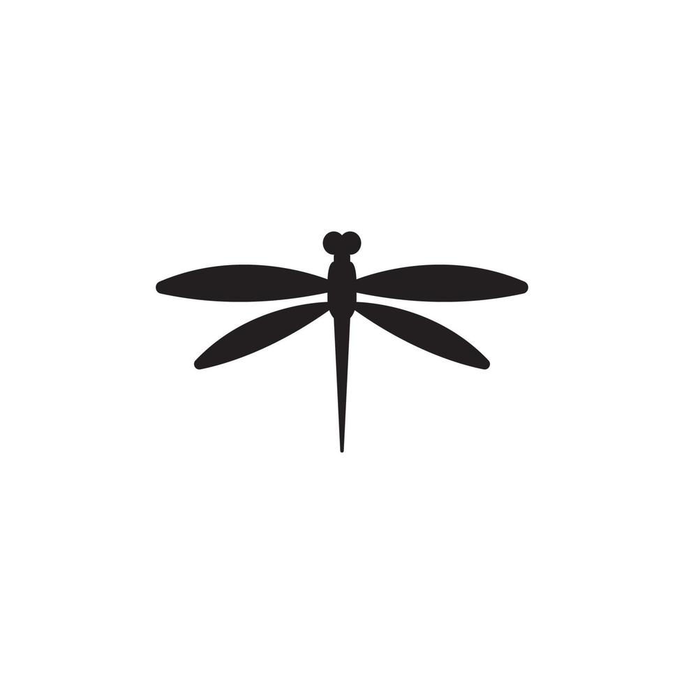 Dragonfly illustration icon design template vector