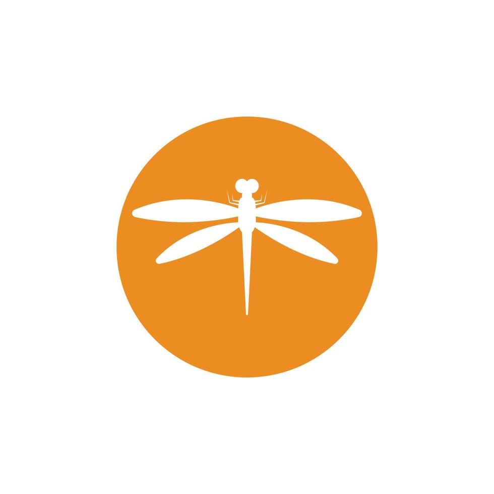 Dragonfly illustration icon design template vector