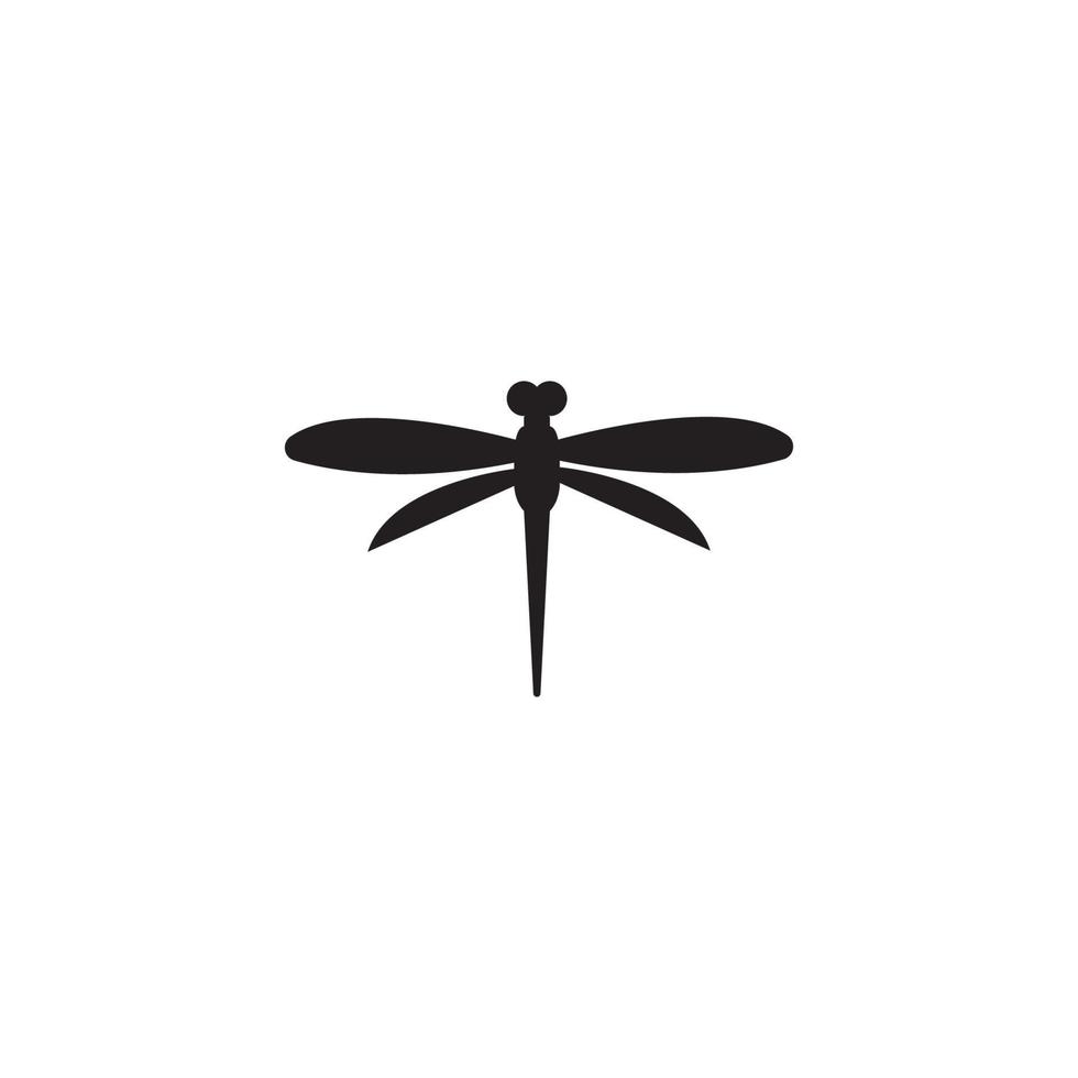 Dragonfly illustration icon design template vector