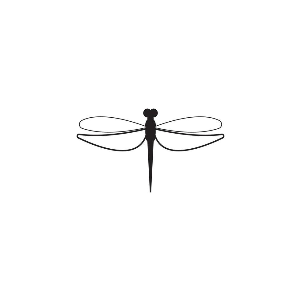 Dragonfly illustration icon design template vector