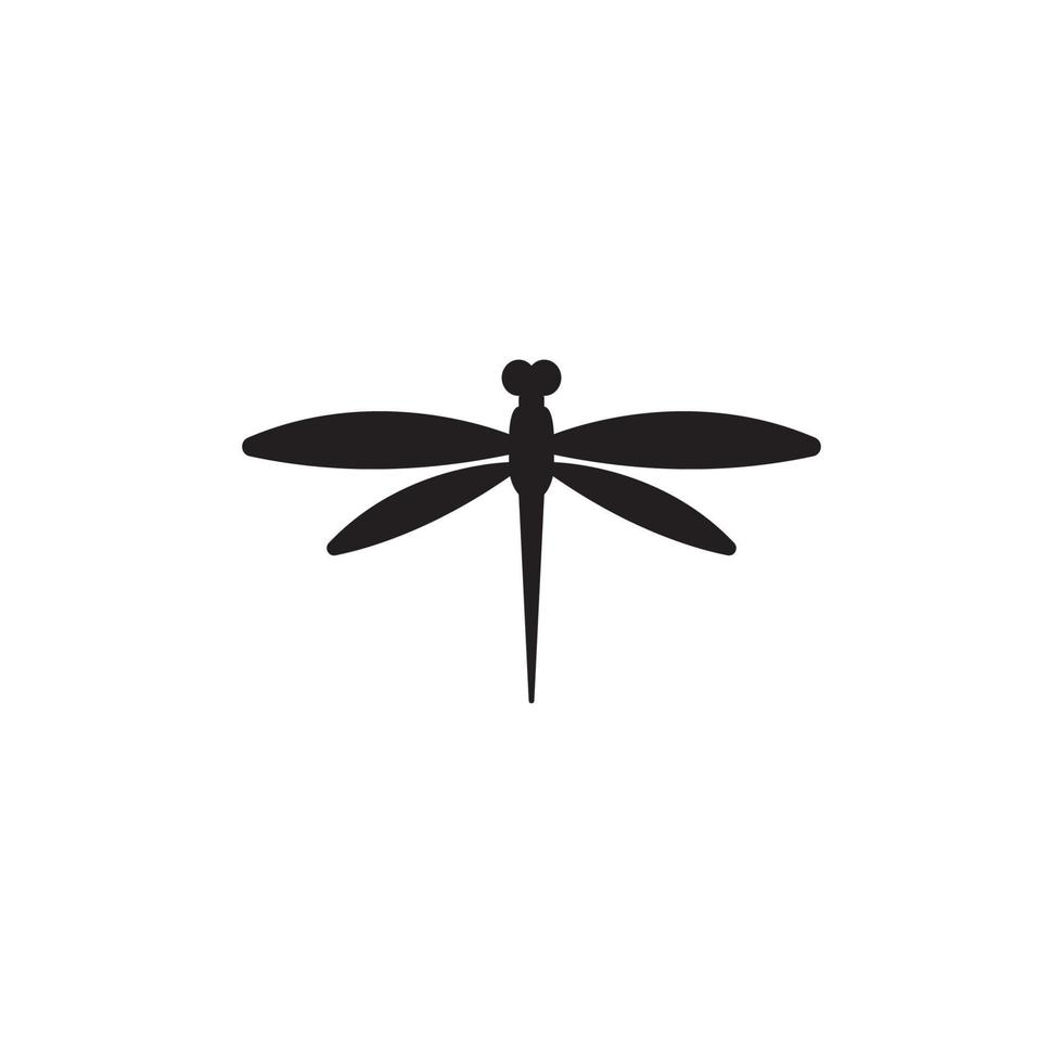 Dragonfly illustration icon design template vector