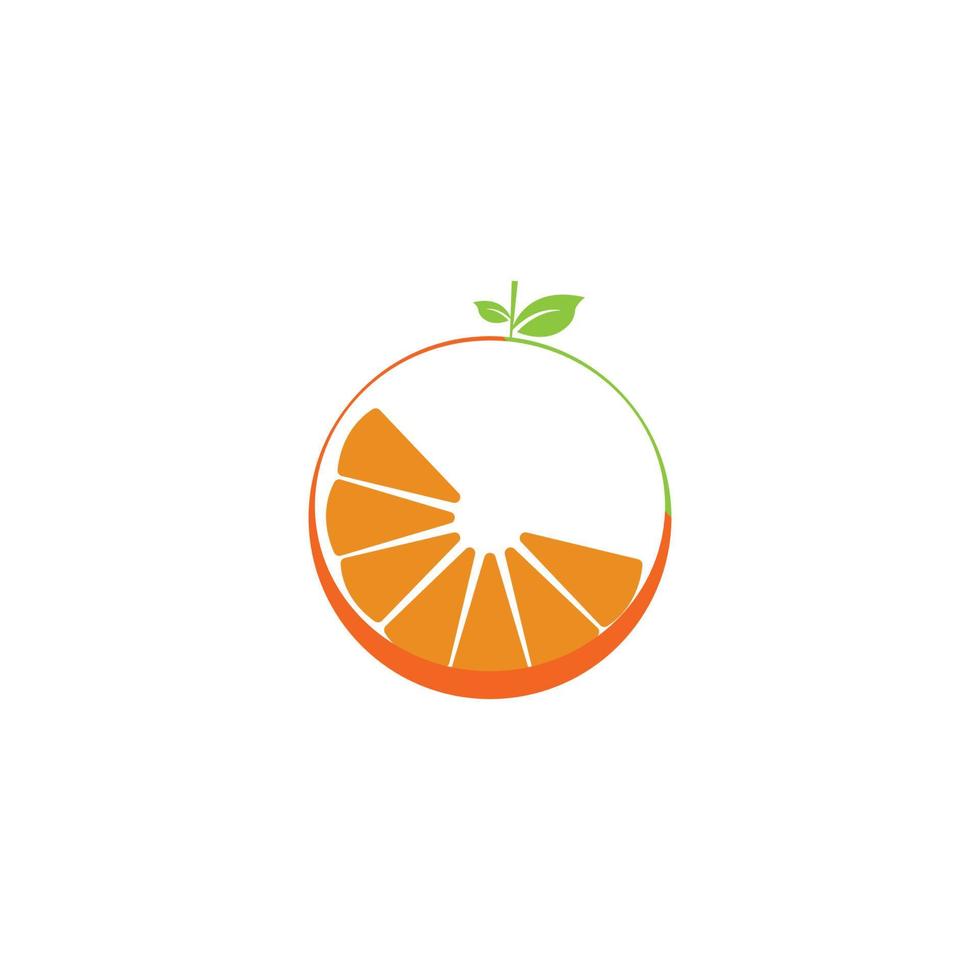 Orange logo design Vector icon illustration design