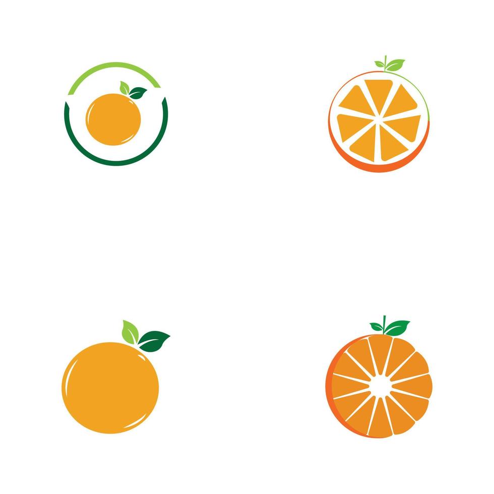 Orange logo design Vector icon illustration design